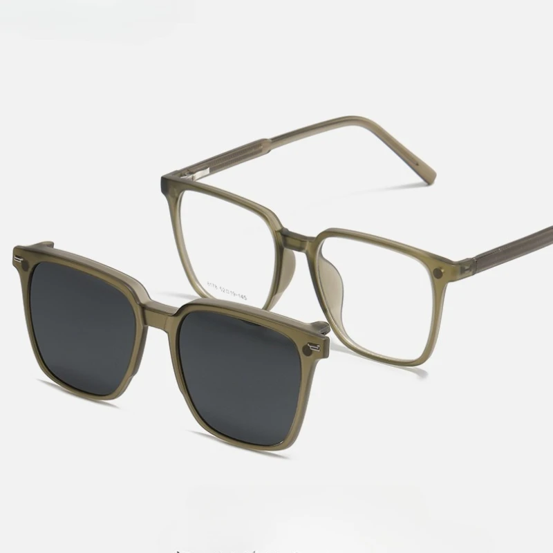 GJ OPTICIAN 패션 자석 흡착 안경 편광 처방 선글라스 남녀 공용 블루라이트 차단 독서 근시 안경