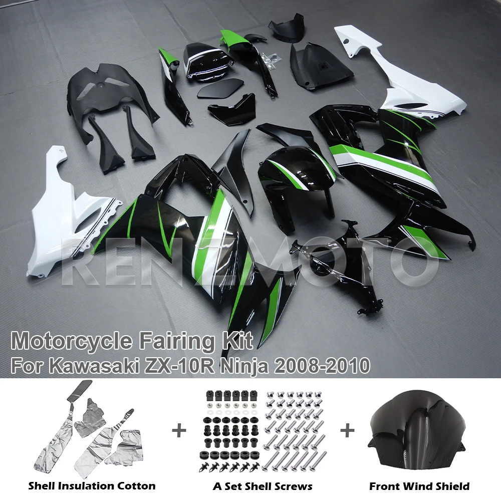 

For Kawasaki ZX-10R Ninja 2008-2010 Motorcycle Fairing Set Body Kit decoration Plastic Guard Plate Accessories Shell Injection
