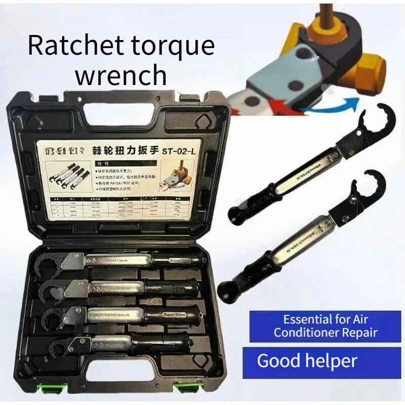 Suitable for torque wrench ST-02L high-precision open wrench spark plug air conditioner maintenance tool