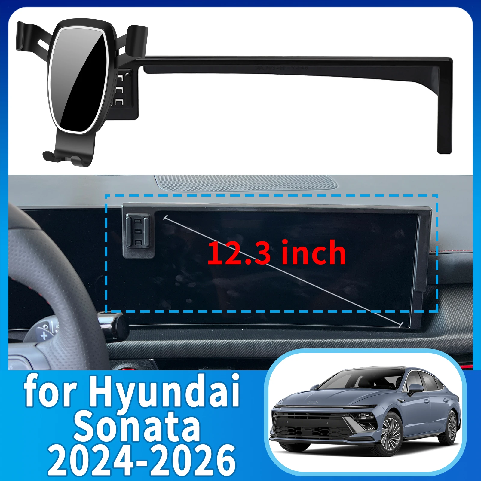 

fit for Hyundai Sonata 2024 2025 2026 N-line Phone Holder, Dashboard Screen Mount Bracket Easy Installation​​ Car accessoires