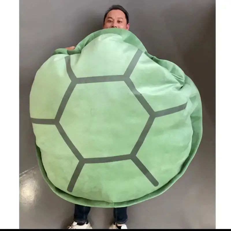 

80-150cm Huge Size Turtle Shell Pillow Plush Toys Big Tortoise Clothes Stuffed Soft for Sleeping Cushion Cosplay Game Gift