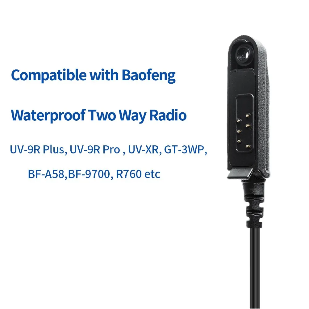 Altavoz y micrófono impermeable Baofeng para walkie talkie - imagen 3