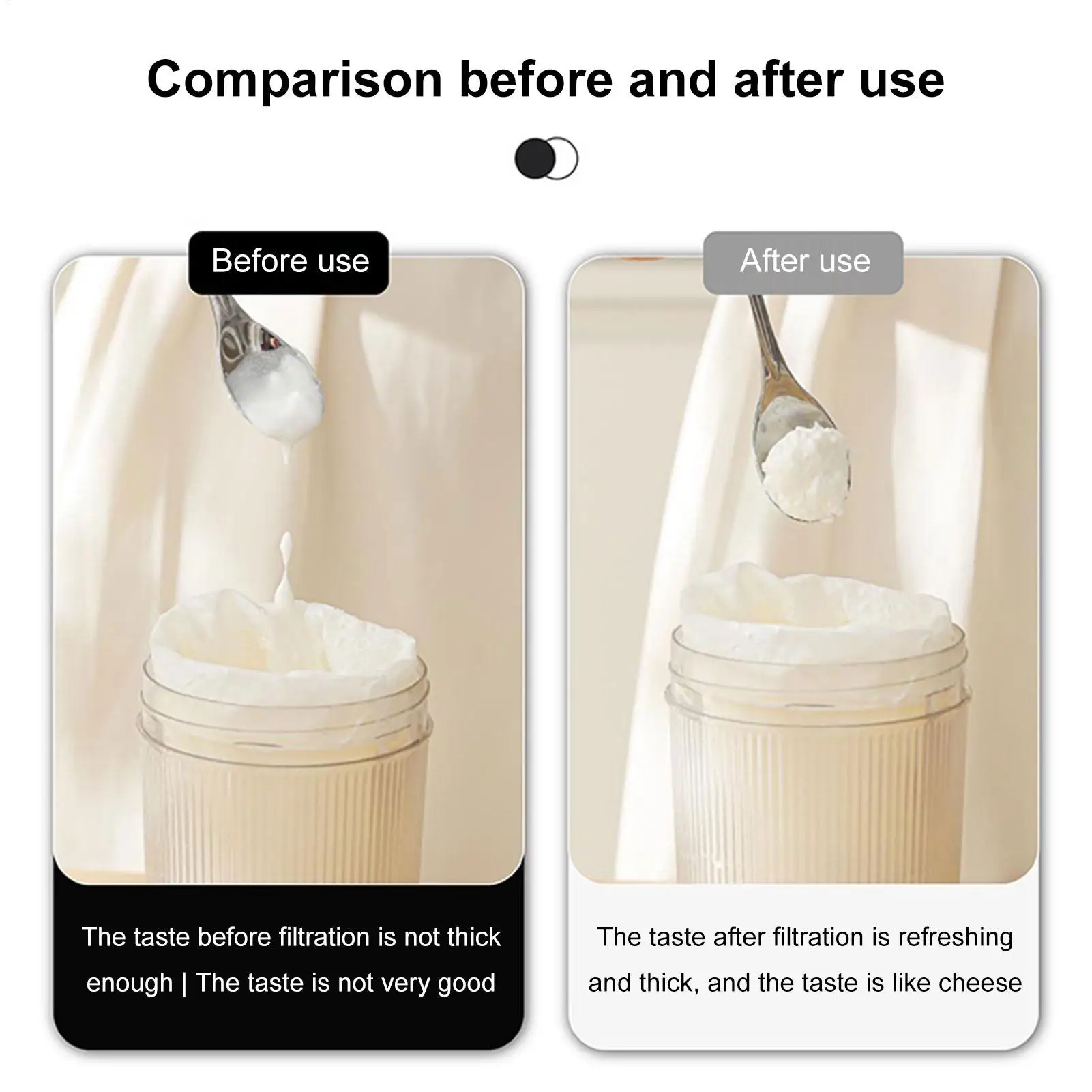 Hung Curd Strainer Milk Whey Separator Reusable Fine Mesh Strainer For Yogurt Making Cheese Fermentation Juice Extraction Coffee view 4