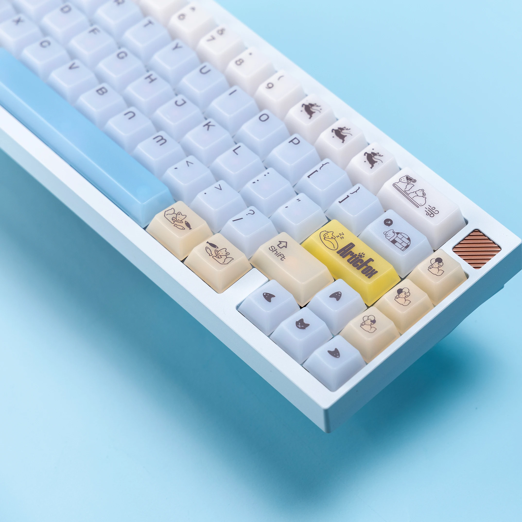 

122 клавиши, мягкий нефритовый туманный колпачок, милые колпачки для клавиш с профилем Chreey PBT, колпачок для механической клавиатуры MX Switch 64 68 75 87.