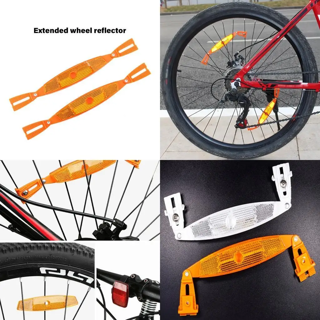 

652F Weatherproofed Bike Wheel Safety Reflectors Durability Bicycles Spokes Reflectors for Bicycles Motorcycles Scooters