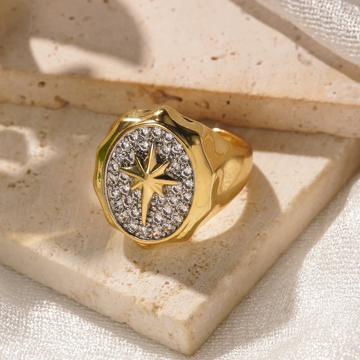 خواتم هندسية إبداعية نحاسية للنساء والرجال افتتاح خاتم سلس هدية مجوهرات رائعة لحفلات الزفاف 2025 #1