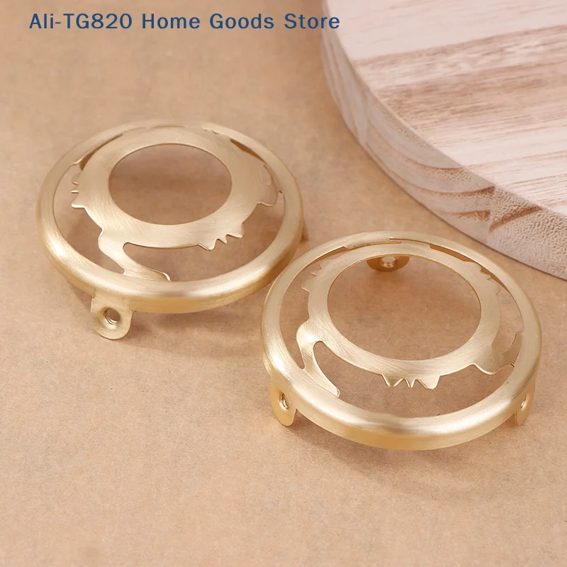 

[TG820]1Pc Light Socket Brass Three Holes Ring E27 E14 Screw Lampshade Fixed Ring Holder Shade And Socket Connecter