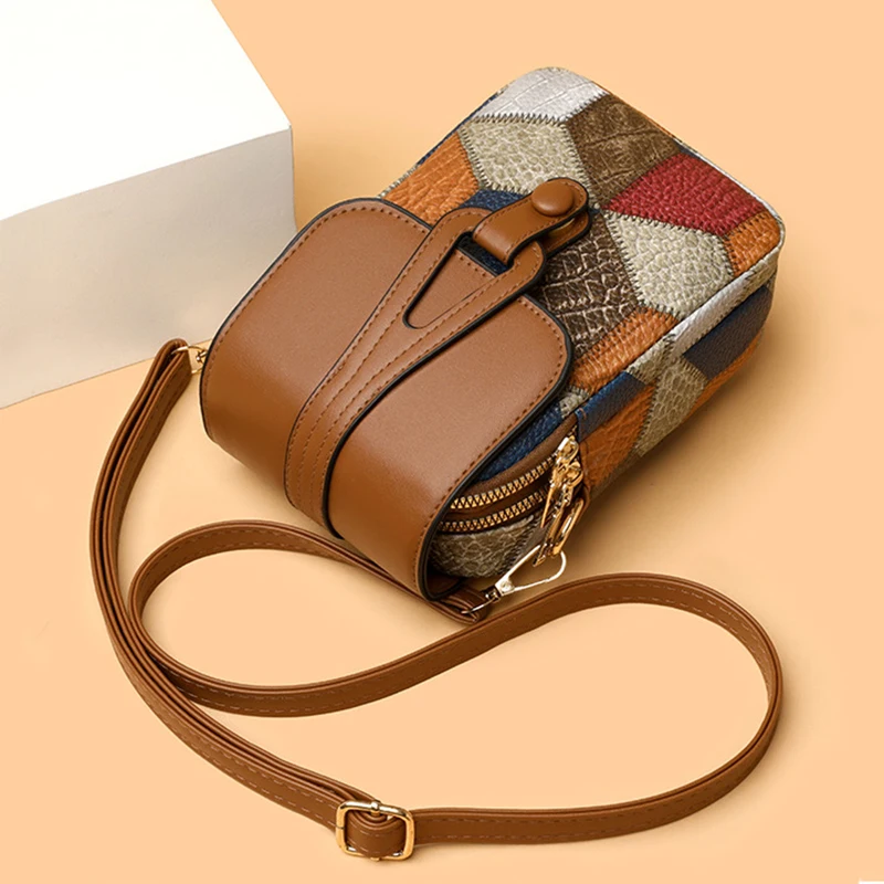 Handytasche Umhängetasche Damen Umhängetasche Vielseitig Modisch Exquisit Weiches Leder Lässige kleine Tasche – Detail 13