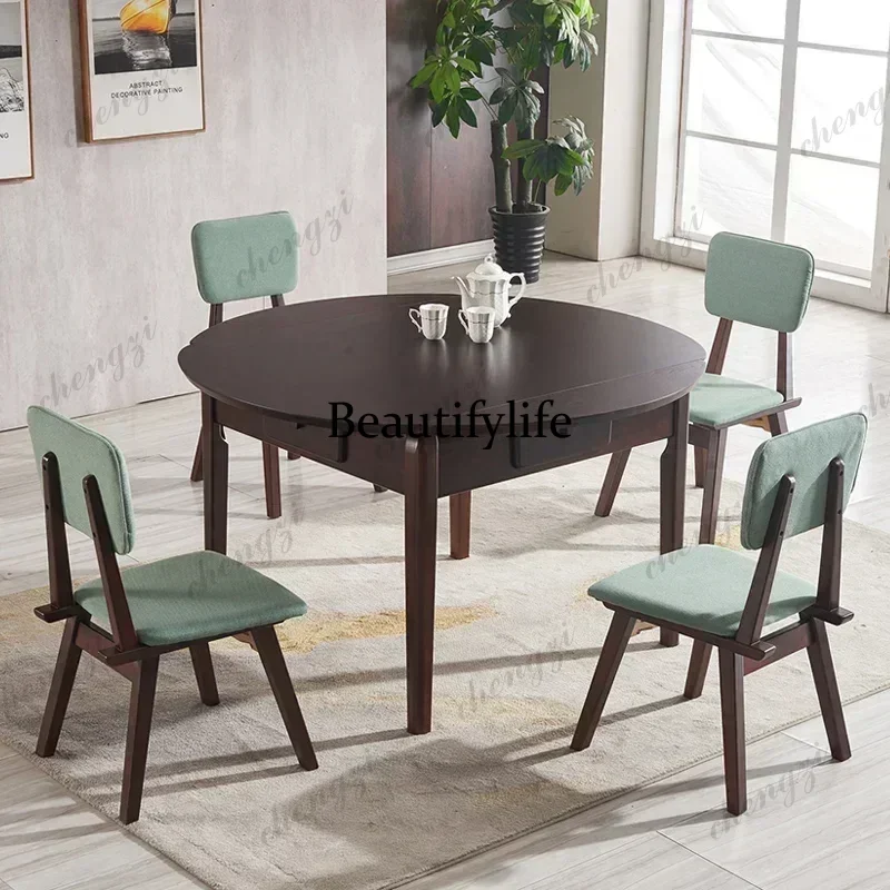 Mahjong Table Dining Table Dual-Use Automatic Household Dual-Use Integrated Mahjong Machine Mute Simple Dining Table Linen