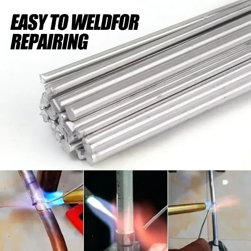 30/10PCS Low Temperature Welding Rods Universal Copper Aluminum Welding Rods Cored Wire Solder Weld Bar Repairing Soldering Tool