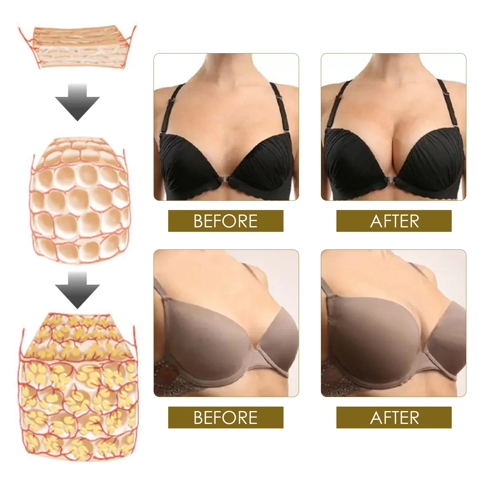10pcs/bag Breast Enlargement Patch Ginger Fast Lifting Firming For Chest Natural Bigger Breast Growth Plaster Beauty Care