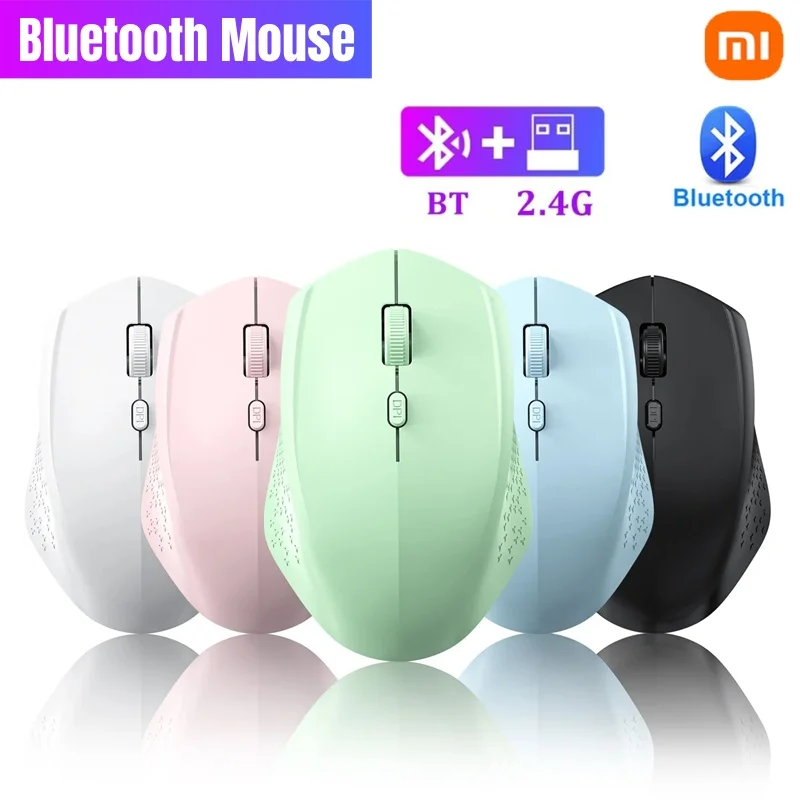 XiaomiBluetooth Mouse 2.4G ماوس لاسلكي ثنائي الوضع مكتب ماوس صامت قابل لإعادة الشحن ماوس الألعاب لأجهزة الكمبيوتر المحمول Win Mac OS #1
