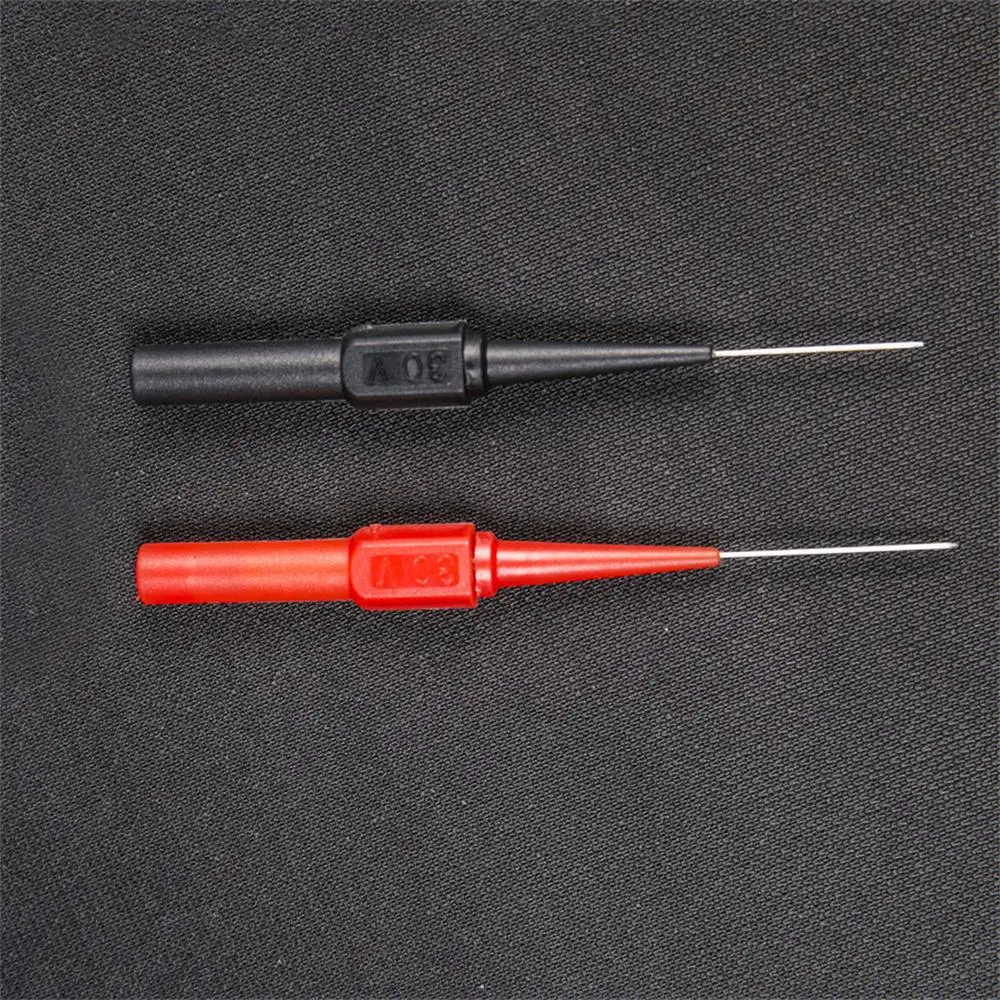 1/6PCS 30V Digital Multimeter Instrumentation Test Probe Pins Lead Equipment Instrument Part Insulation Wire Piercing Needle Tip