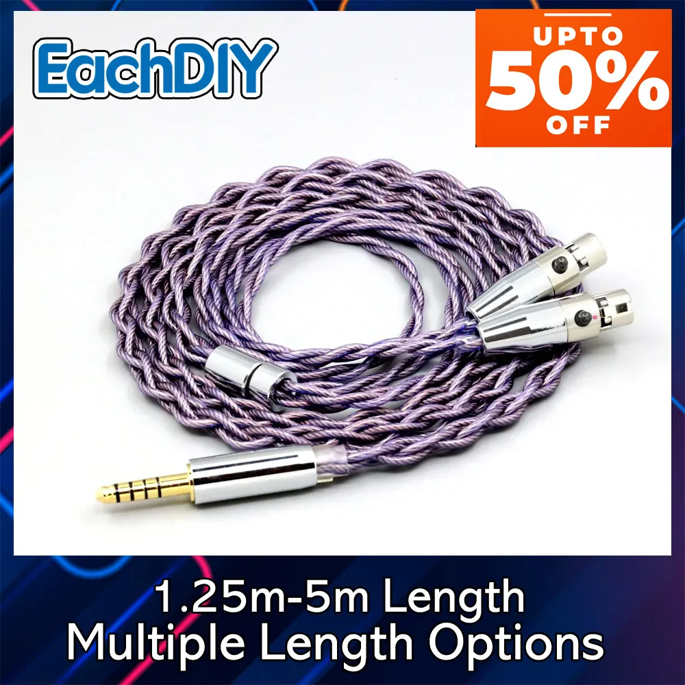 

Кабель для наушников type 2 1,8 мм, 140 ядер, litz 7N OCC