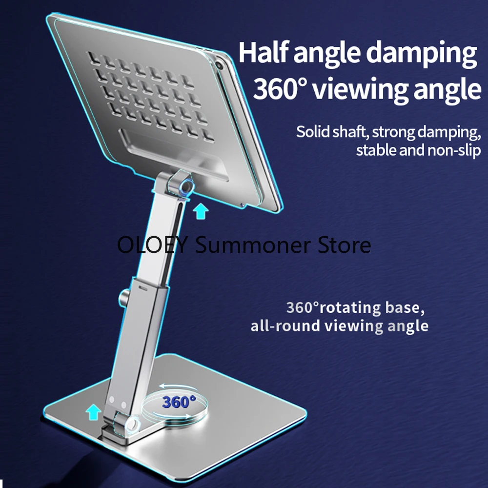 Folding Tablet Stand Desk Computer Table 360 Rotation Reading Adjustable Foldable Holder Dock Laptop Baseus Tablet Holder
