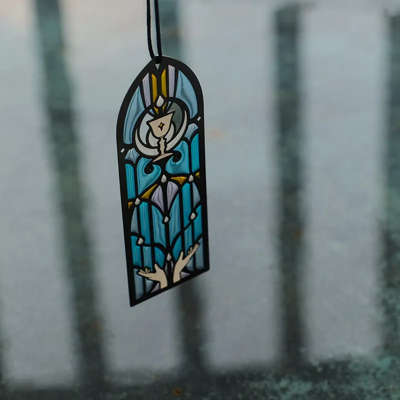 

Light Collection Original Design, Stainless Steel Church Color Window Modeling Bookmark