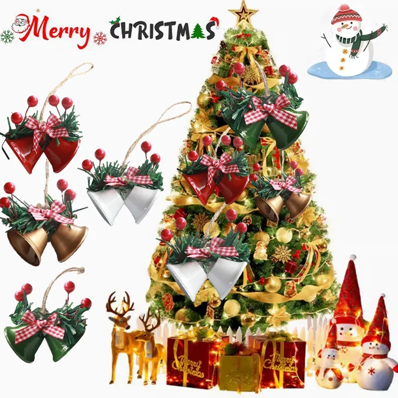 Christmas Decoration Bells Hanging Pendant New Arrival Popular Creative Colorful Christmas Tree Jingle Bell Hang Decorations