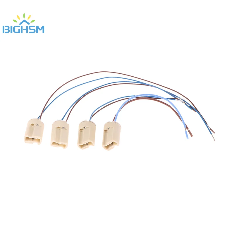 1/5Pcs G9 Lamp Base Ceramic Connector Bases Socket With 15CM Line For LED Halogen Bulb Light G9 Lamps Holder