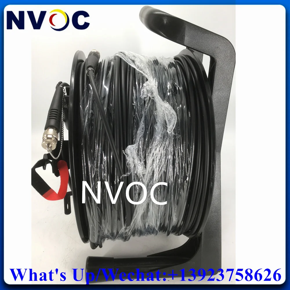 12Cores G657A1,12C,7.0mm Mini TPU Armored Cable,200M,ODC-MPO Round to ODC-MPO Male Fiber Patch Cord Connector With PCD380 Reel