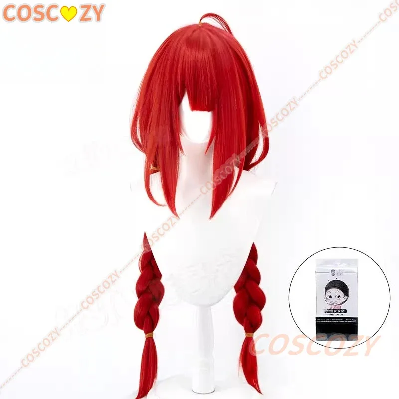 Ukinami Yuzuha Zenless Zone Zero Game Косплей Парик Новый Эрidu Архив Герой 100 см Красные Синтетические Волосы для Женщин Хэллоуин