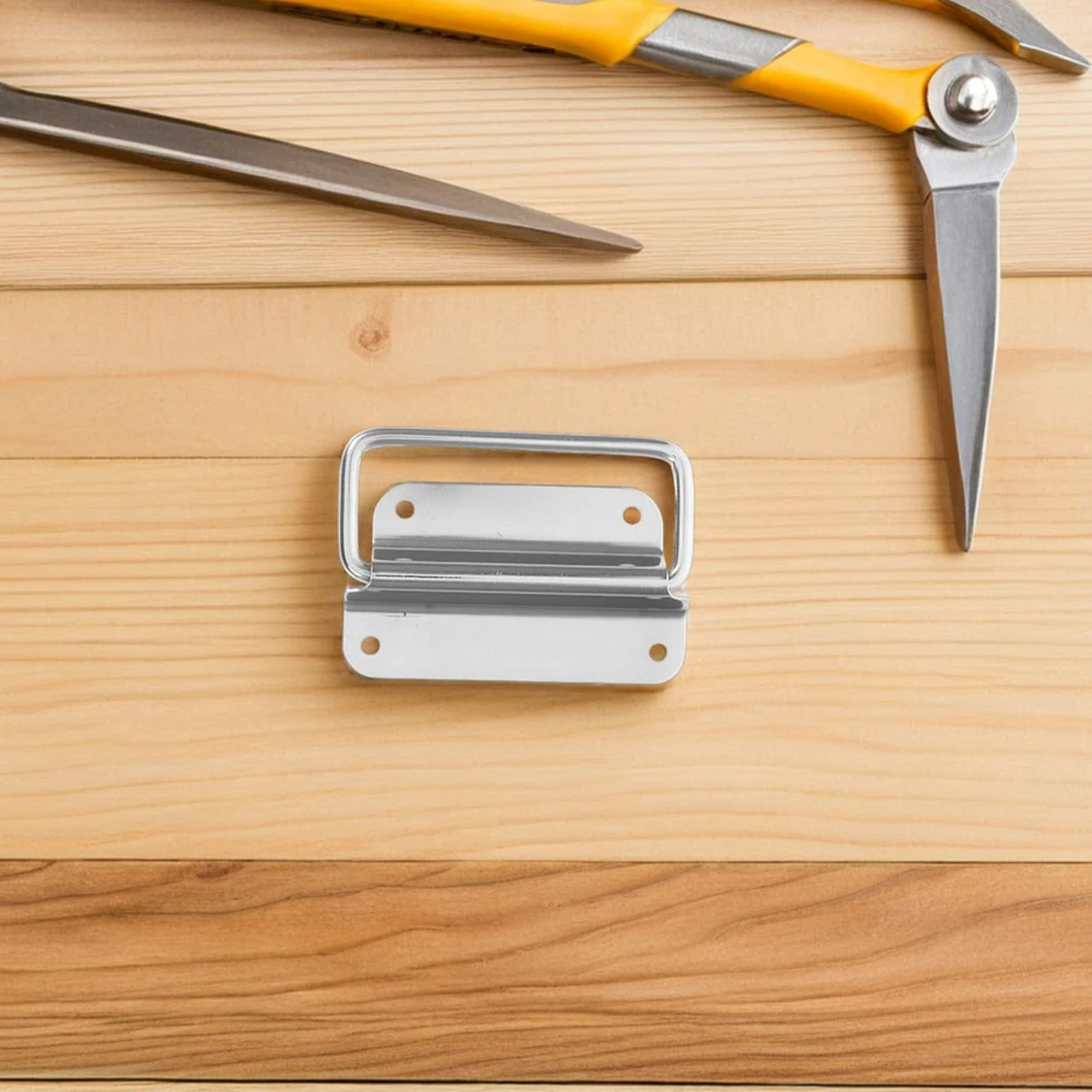 

4Pcs Durable Stainless Steel Foldable Pull Handles Toolbox Chest Case Replacement Handle Heavy Duty Furniture Handles