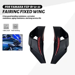 For YAMAHA YZF-R7 YZF R7 2021-2023 Front Fairing Winglets Aerodynamic Wing Cover Protection Guards Kit Cowl Fixed Wing