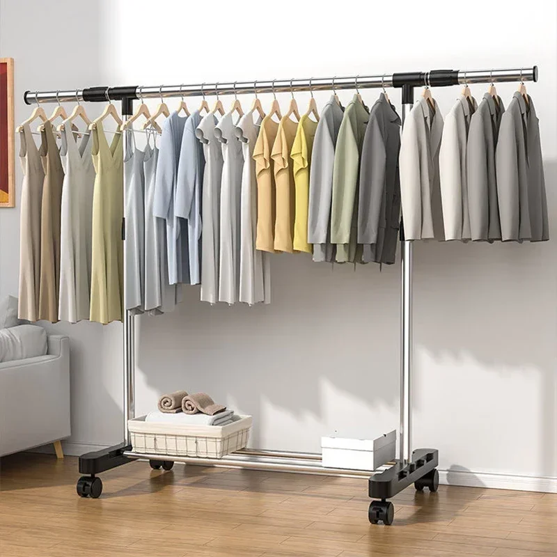 Kleding Slaapkamer Kapstok Organizer Nordic Stand Schoenrail Vloer Rekken Woonkamer Percheros Para Ropa Meubelsets