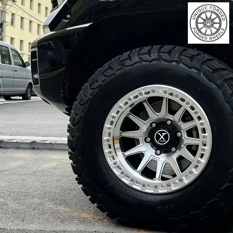 26 Style 18 19 20 22 24 Inch 6x139.7/114.3/120 Custom 5/6/8 Hole 6061‑T6 Aluminum Alloy Forged Beadlock Wheels For SUV C8 M5