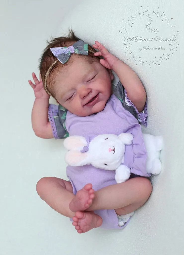 

NPK 20inch Lifelike Reborn Doll Kit Alica Unfinished Unpainted Blank Doll Soft Vinyl Fresh Color for DIY Collectors