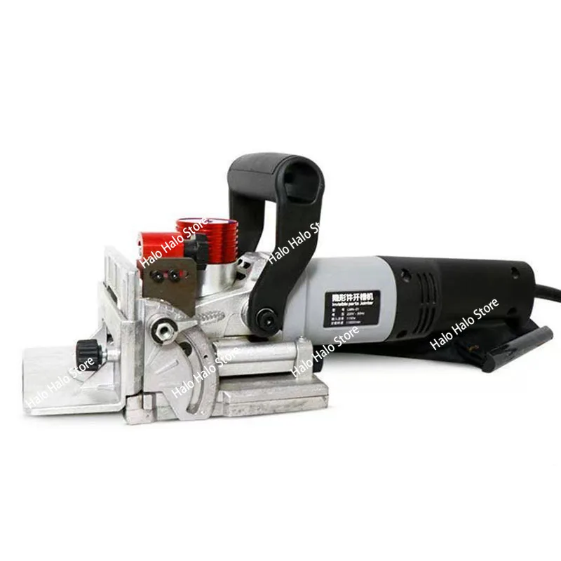 220V Slot Punch Machine Hand Pulled Invisible Groover Tenoning Full Copper Motor