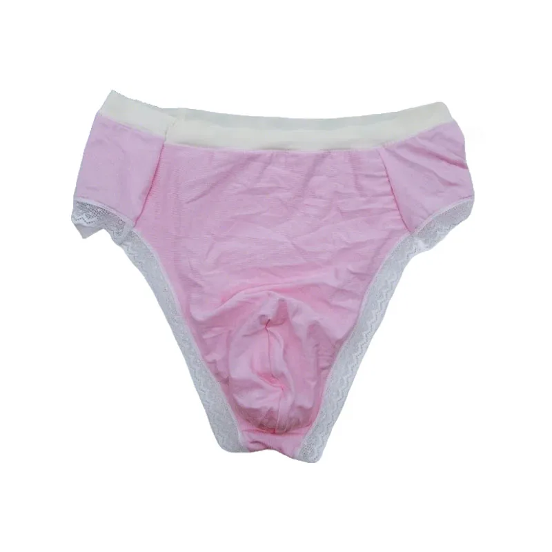 

Underwear Man's T-Briefs Live Show Dance Costumes BF Gifts Harajuku FKK Party Motel Lace Trim Sexy Panties