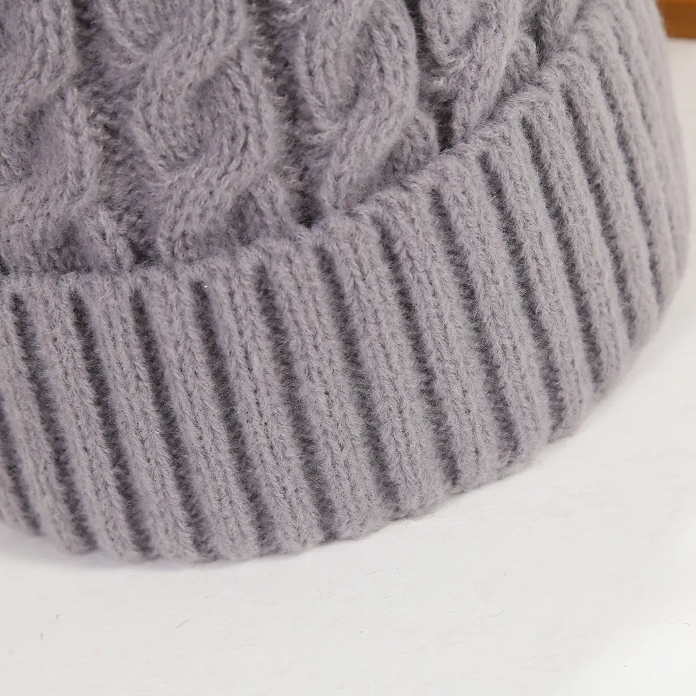 New Women\'s Winter Hat 2023 Beanie Hats For Women Knit Cap Fashion Warm Wool Couple Cap Bonnet Woman Winter Twist Female Bonnet