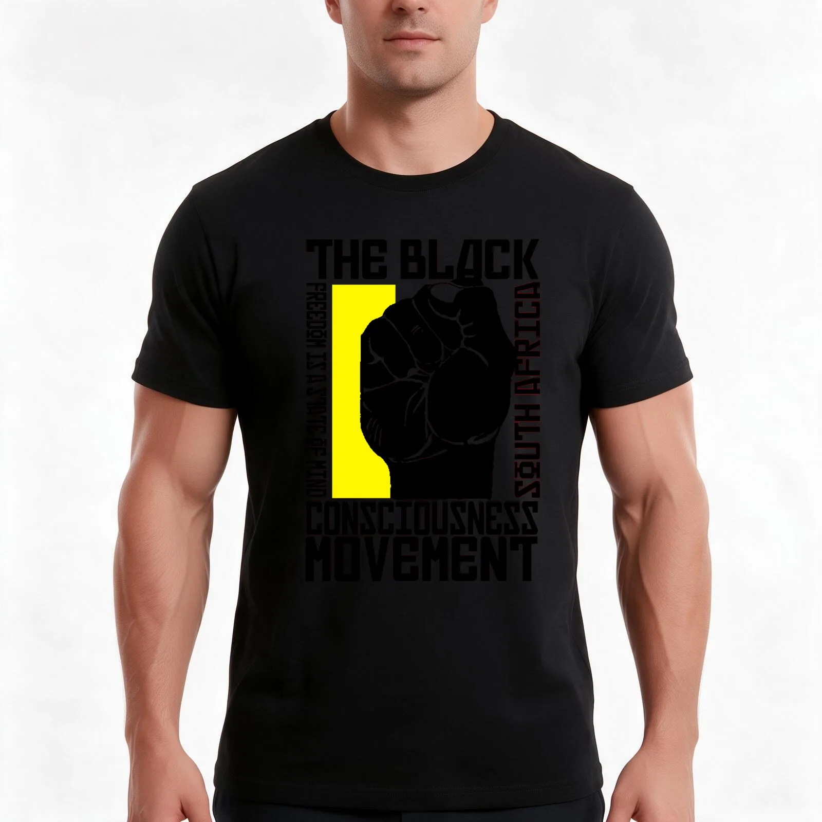 Black Consciousness Movement (BCM) T-Shirt, Summer Casual Cotton Tee, Oversized Streetwear Tops, Vintage Graphic Print