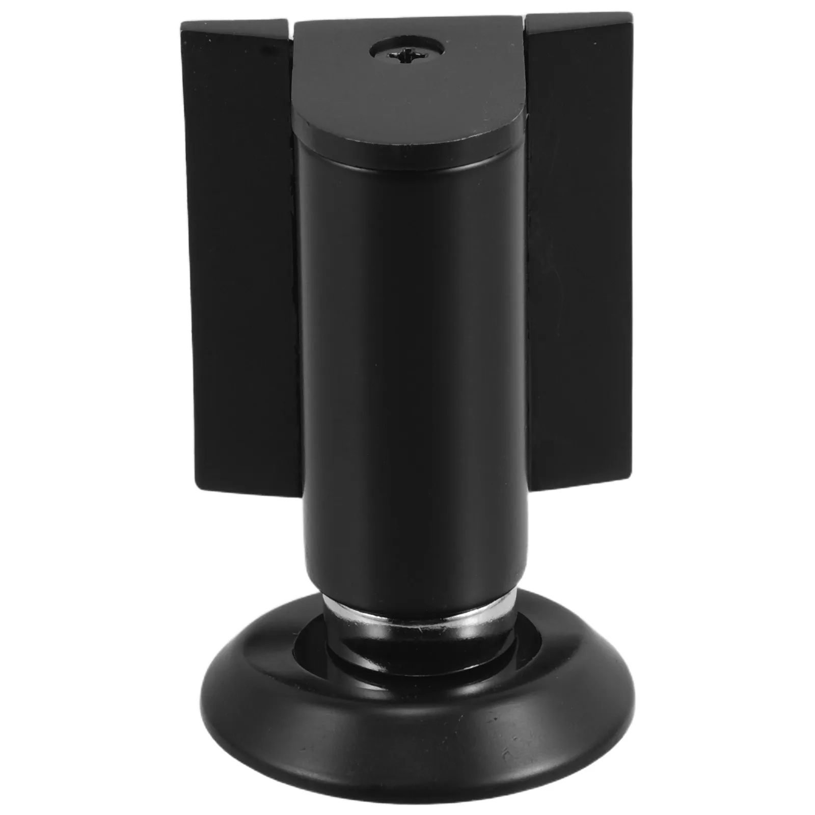 Anti-Collision Door Stopper Floor Mount No Drill Silent Buffer for Home Office Hotel Garage Wall Protection Matte Black