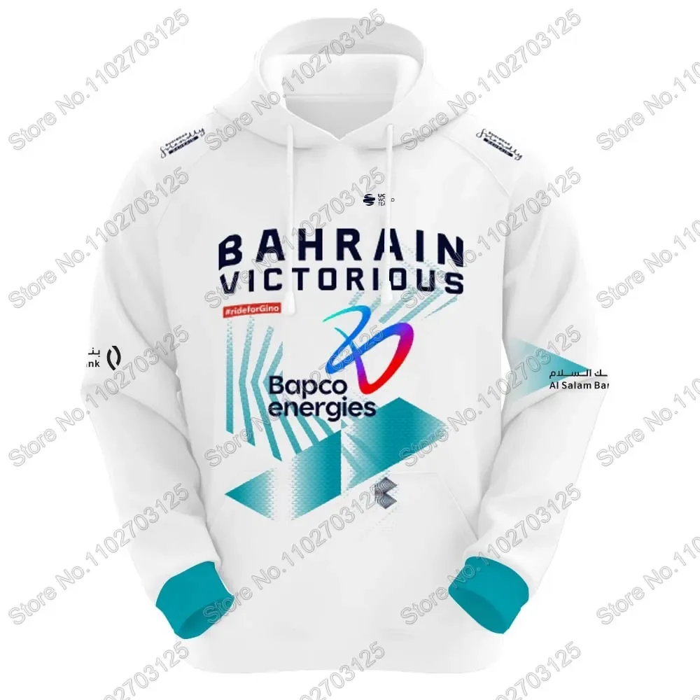 Bahrain Victorious 2024 Team Hoodie Men Casual Sweatshirt Autumn Winter Hoodies Cycling Clothing Hoody Streetwear Sportswear