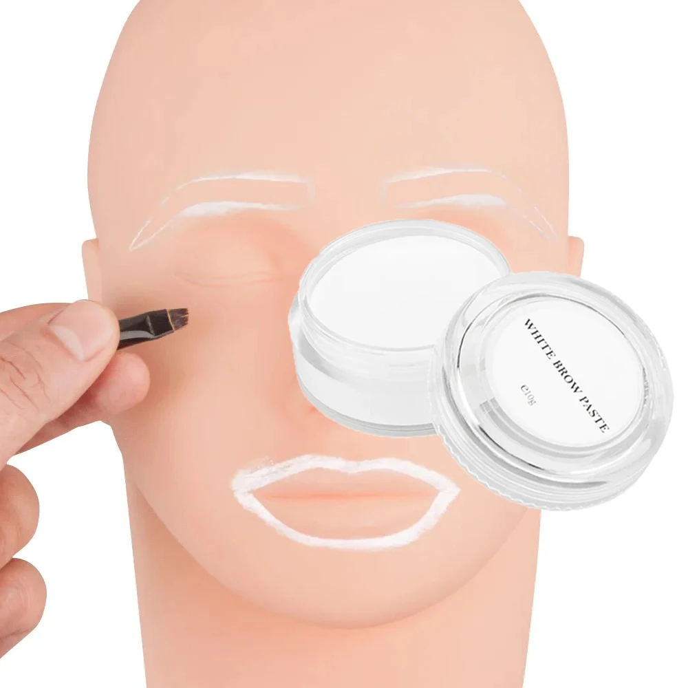 

Brow Lip Shape Position Eyebrow Tool White Tattoo Brow Paste 1pcs Permanent Makeup Mapping Paste Microblading Tattoo Accesories