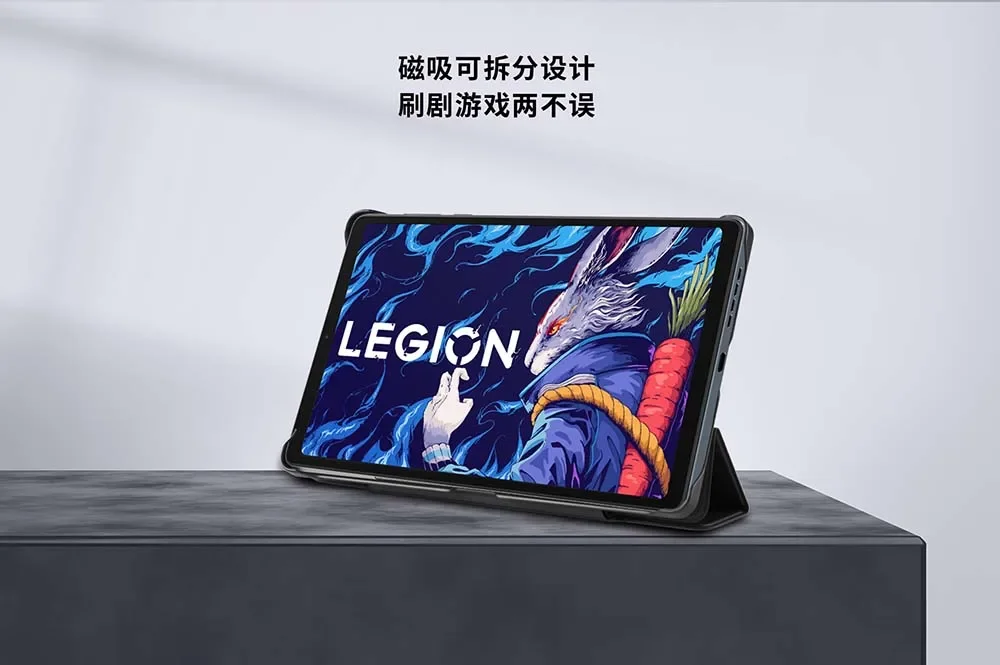 Lenovo正当-透かし彫りの熱放散タブレットケース、公式保護クリップ、スマートスリープウェイクアップシェル、y700、2023、オリジナル