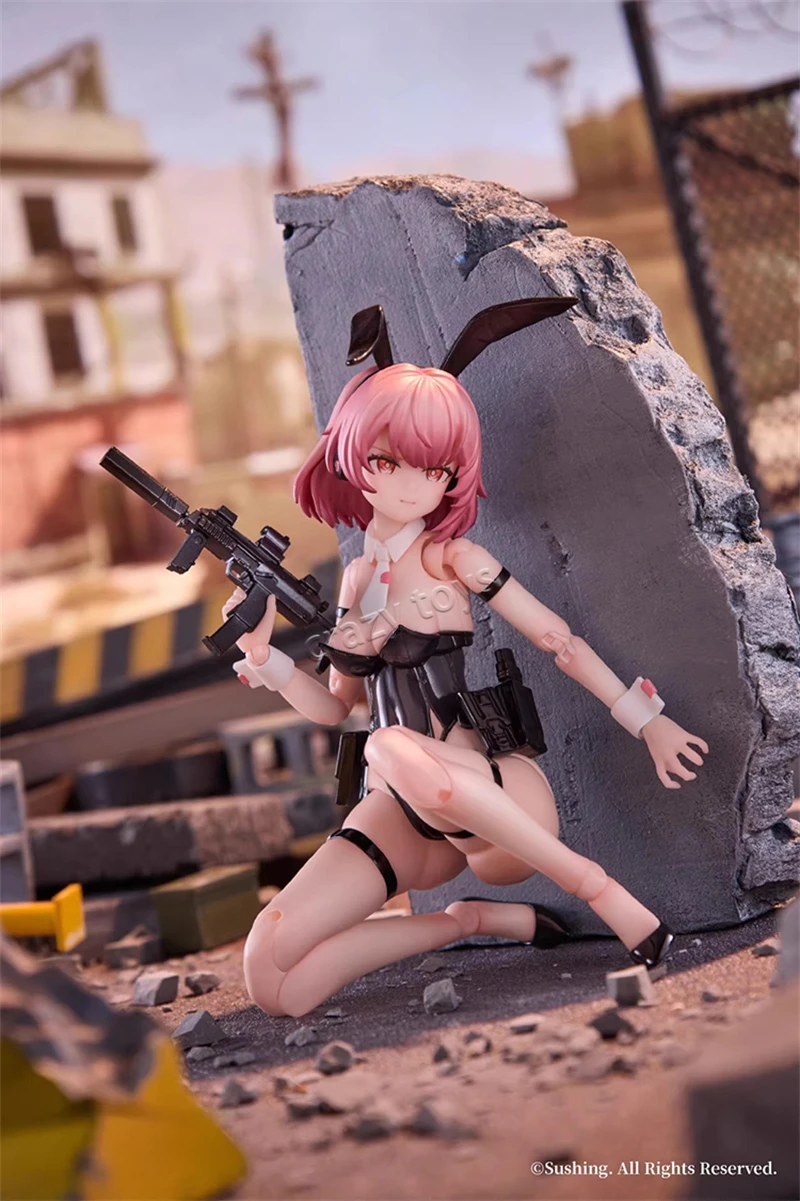 In Stock Sushing Bunny Fast Action Squad BRAS Armed Rabbit Shocker Belka 1/12 Action Model Figure Toy