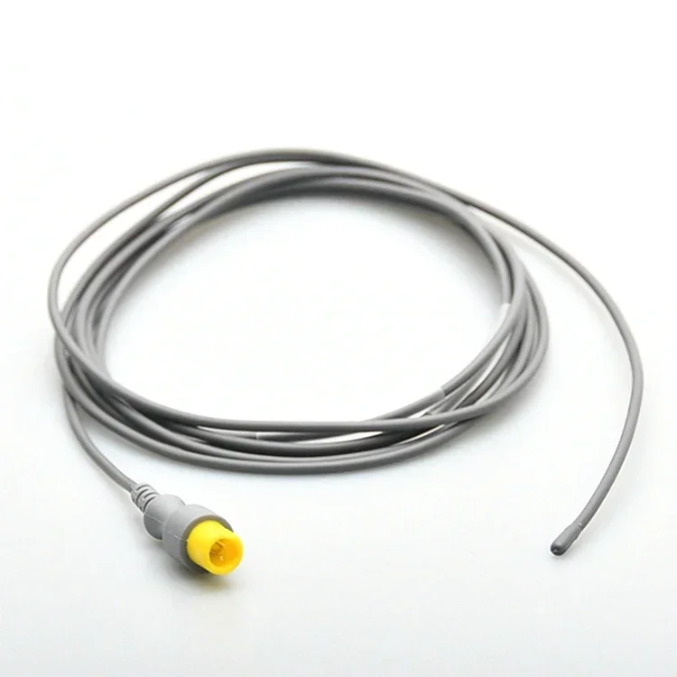 

Reusable temperature probe Adult Rectal yellow 2 Pin Medical Temperature sensor compatible T5 T8
