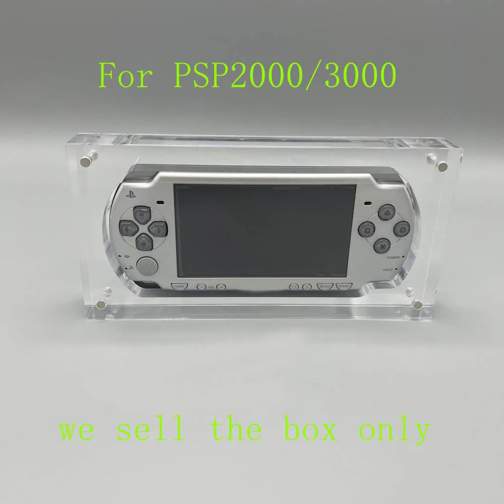 

High Transparency Storage Magnetic Cover Acrylic Display box For PSP 2000/3000 Game Console Protector Cover Shell Box Stand