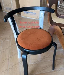 Magnus Denmark Olesen Nordic 8000 Series Red Beech Plywood Solid Wood Dining Stackable Vintage Curved Backrest Chair