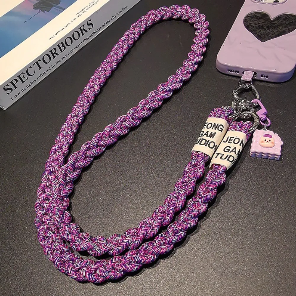 

Мультяшный брелок-подвеска для телефона через плечо, ремешок-шнурок для мобильного телефона с защитой от потери, длинный съемный шейный ремешок-шнурок для телефона, патч-крепление для шнурка