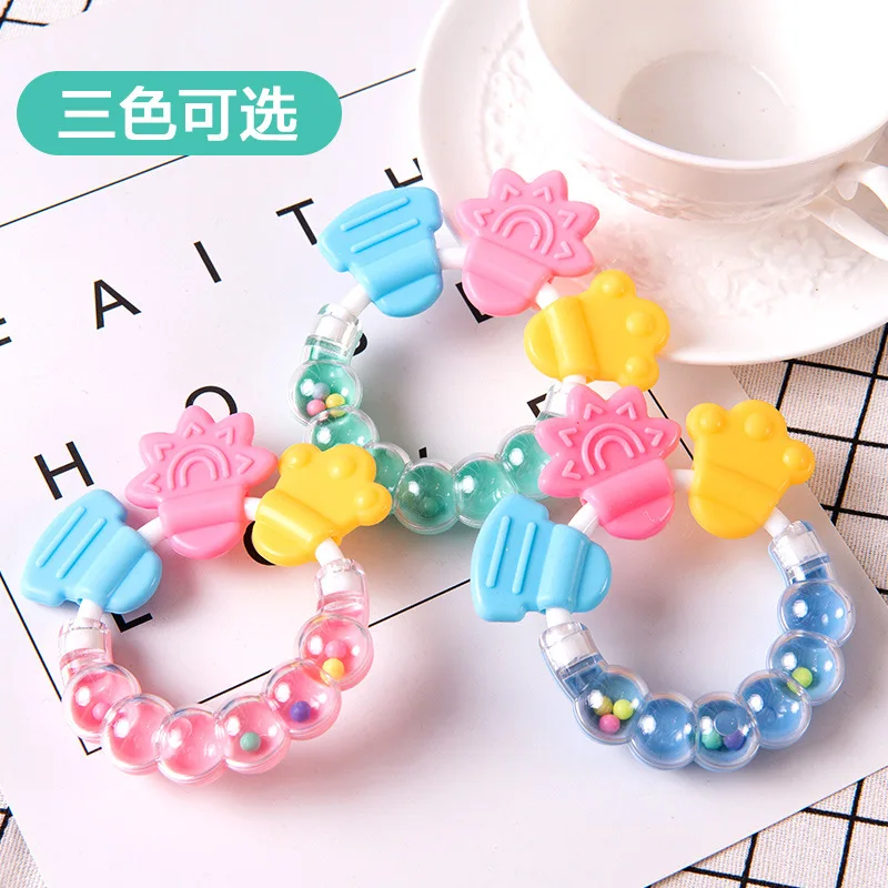 1pc Silicone Teether Food Grade Baby 0-12 Toys Teething Ring Sensory Toys for Toddlers Silicone Soothing Toys Accessories