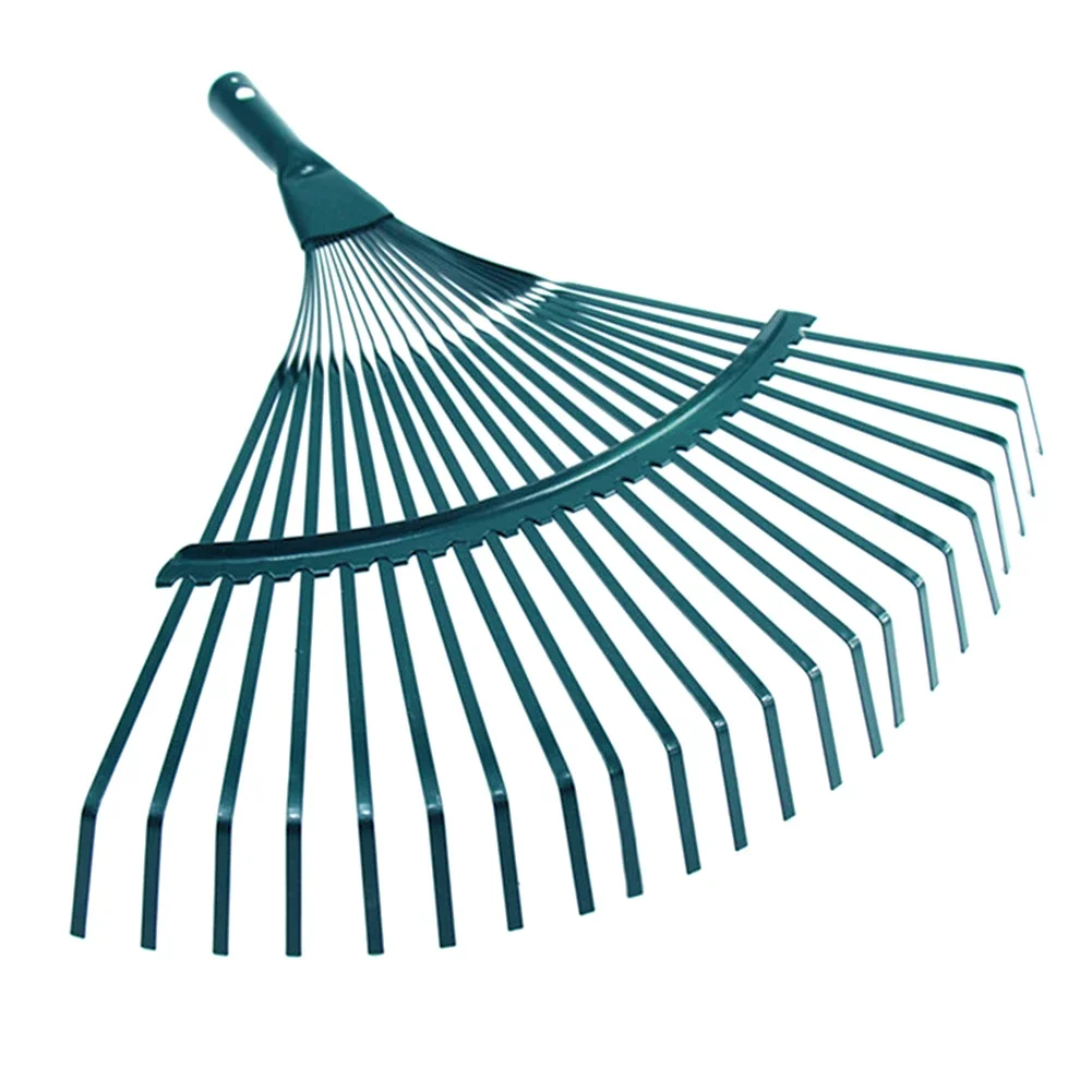 1Pc 22-tooth Garden Leaf Rake Grass Farming Rake Durable Iron Potting Garden Rake for Gardeners and Landscapers Reliable Tools