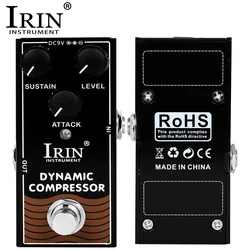 IRIN RF-12 ociamique Compresseur JEEffprotected Pédale À Faible Bruit Classique Compresseur Effet True Bypass Électrique JEBass Pédale