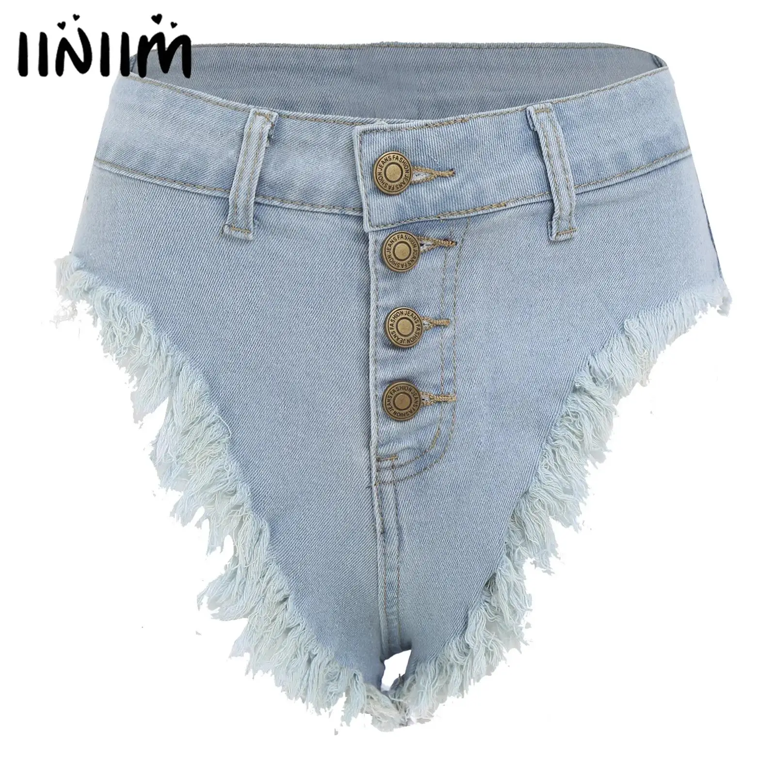 

Женские сексуальные джинсовые шорты, брюки, пляжные повседневные повседневные клубные шорты Rave Party, облегающие шорты с рваными краями, шикарные короткие джинсы