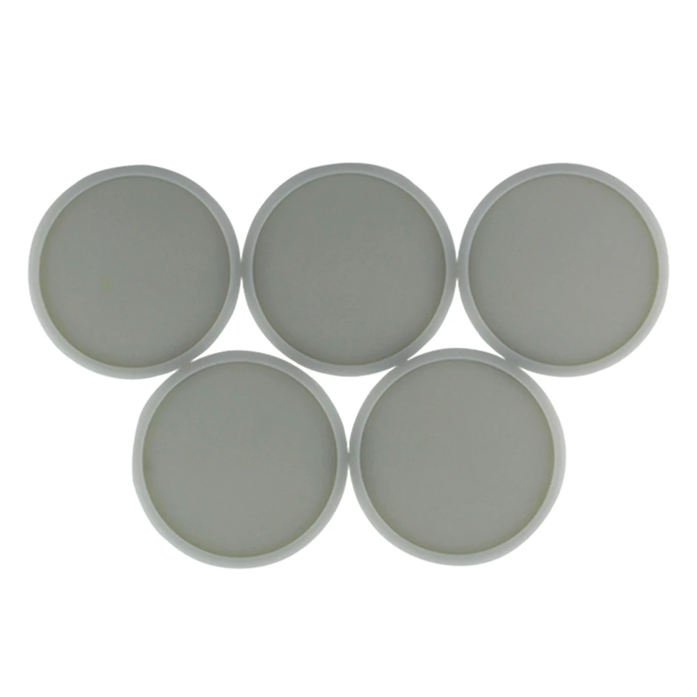 

5 Pcs Round Silicone Silicone Coasters Waterproof Anti Glowing Cup Pad Slip Mats Glowing Pad for Home Bar Restaurant