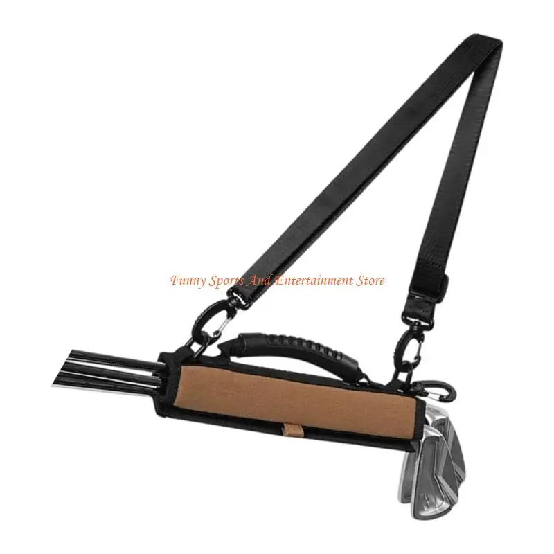 حقيبة سفر C4DE للجولف مع حزام كتف قابل للتعديل، حقيبة حمل محمولة لنادي الجولف، حقيبة ظهر بحزام للجولف