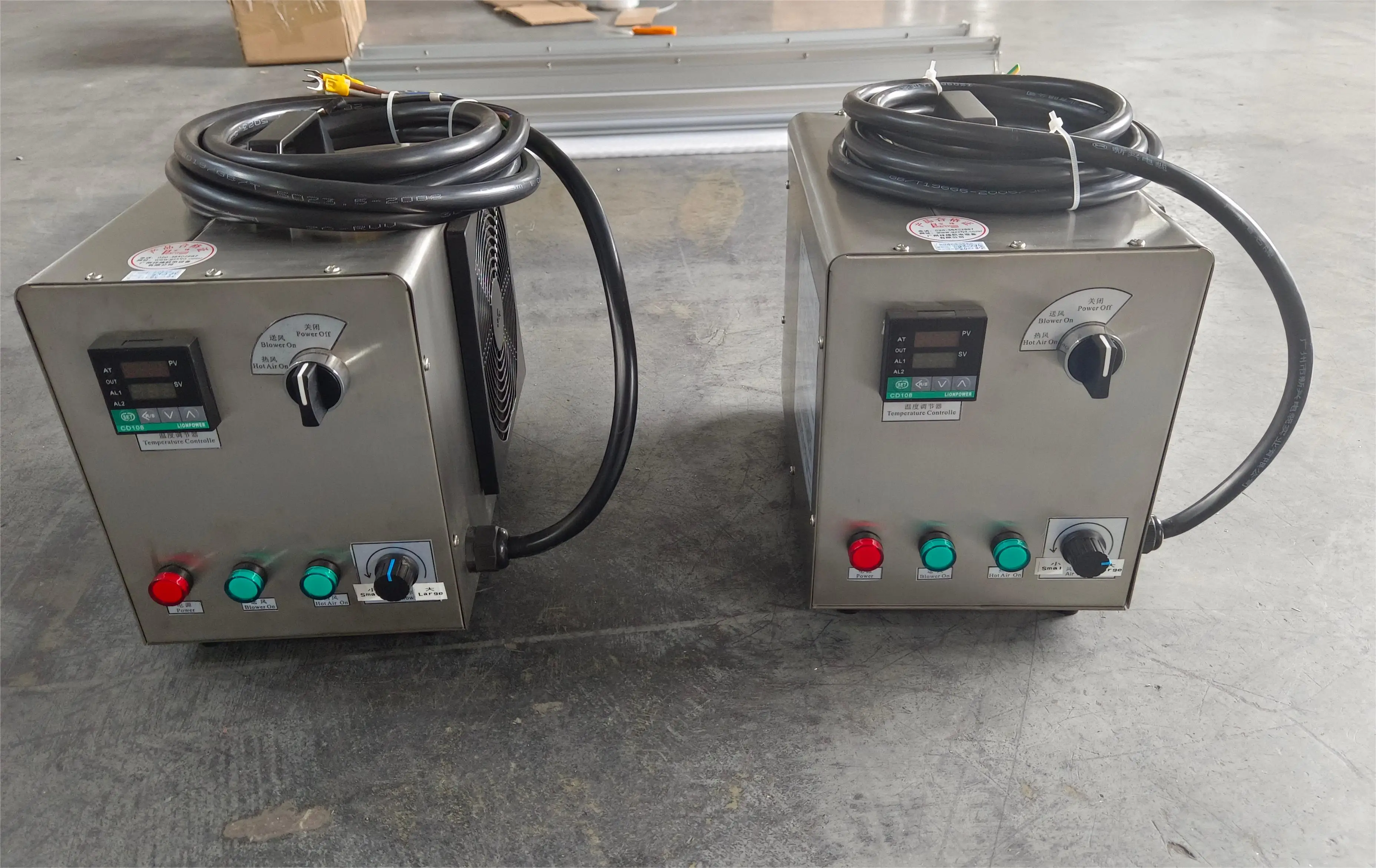 

220V 5KW Portable Electric Industrial Stainless Steel Motor Air Heater Hot Air Blower & Generator