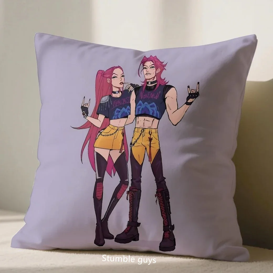 شيطان الصيادين Kpop غطاء الوسادة أنيمي 45X45cm أريكة المخدة نسيج ناعم